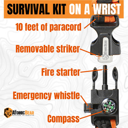 Cobra -  2 Adjustable Survival Bracelets