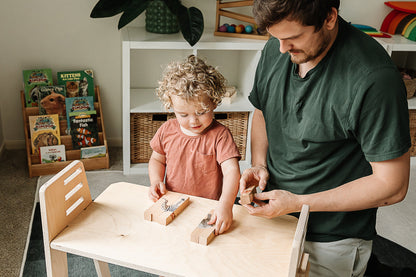 Puzzle Montessori 4 en 1 sur le thème des animaux du safari